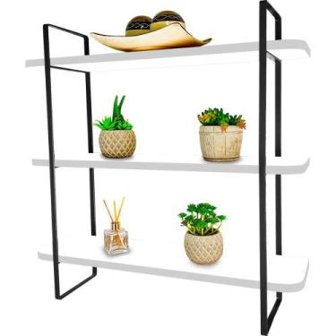 Imagem de Prateleira Hone Slim - Loja da Isa, Preto/Branco