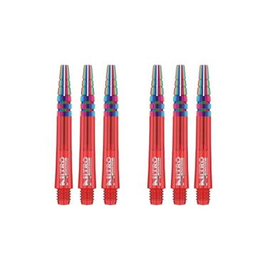 Imagem de RED DRAGON Hastes curtas nitrotech iônicas - vermelho - 2 conjuntos por pacote (6 hastes no total)