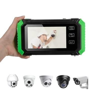 Imagem de RAINLEOTI Testador CCTV de 5,5 polegadas – Suporta testes de câmera IP 6K – Teste de câmera analógica AHD, TVI, CVI e CVBS – Testador de par de cabos RJ45 com PoE, descoberta de IP, entrada HDMI, WiFi