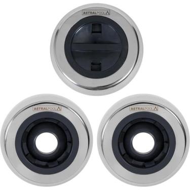 Imagem de Kit 1 Dispositivo De Aspiração E 2 Retorno Em Aço Inox 316 Para Piscin