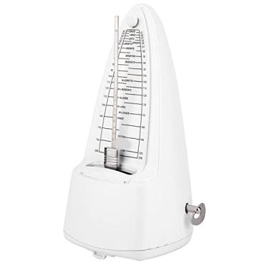 Imagem de Metrônomo Mecânico para Músicos - Ferramenta Precisa de YTHM para Piano, Guitarra, S & Mais - Design Em e (Branco)