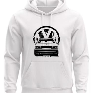 Imagem de Moletom Personalizado e Flanelado Com Capuz V W - Hs, Branco, M