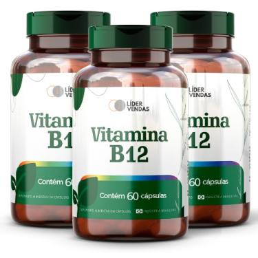 Imagem de Vitamina B12-500mg com 60 cápulas - 3 potes