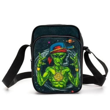 Imagem de Shoulder Bag Alien Bboy Pequena Necessaire Transversal Preta - Paulo B