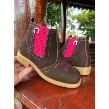 Imagem de Bota Botina Country menina Feminino Infantil BOIADEIRA!!! - SEM MARCA,
