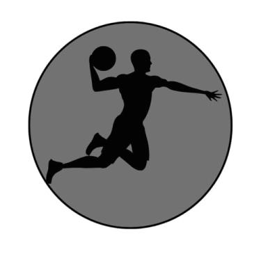 Imagem de Adesivo Decorativo Infantil Redondo, Tema Esportes, 100mm (ESP231, BOPP, 100MM)