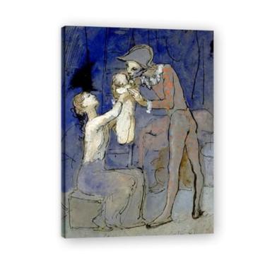 Imagem de Harlequin'S Family Diego Rivera Murals – Arte de realismo socialista mexicano, muralista do século 1528, coleção clássica do museu de Nova York para decoração de casa 20 x 28 cm