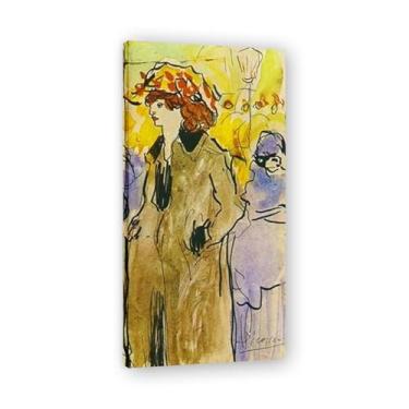 Imagem de Murais Woman On The Street Diego Rivera – Arte de realismo socialista mexicano, muralista do século 1051, coleção clássica do museu de Nova York para decoração de casa 50 x 100 cm