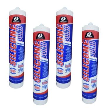 Imagem de Kit 4 Silicones Incolor Acético Garin 250g -alta Qualidade