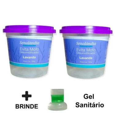 Imagem de 2 Desumidificador Ambiente Secar Antimofo Perfumado Gaveta Roupa Evita