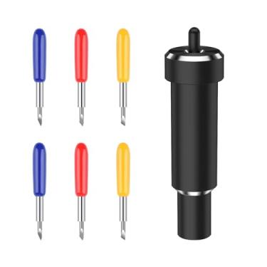 Imagem de Briartw Kit de lâminas de corte de metal 30/45/60° para fabricante/fabricante 3/Explore Air 2/ Explore 3 lâminas de ponto profundo substituíveis em máquinas e lâmina de ponta fina DIY Craft-1