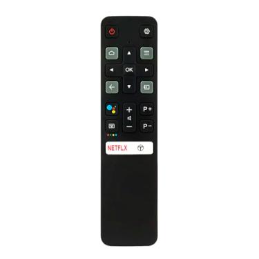 Imagem de Controle remoto de substituição RC802V compatível com Smart TV TCL Android (06-BTZNYY-ADRC802V RC802V FUR4)