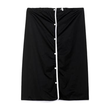 Imagem de Ysyqkn Protetor de Cama Portátil para Incontinência, Saia de Fralda para Adultos, Protetor de Cama Reutilizável para Cuidados com Idosos, preto xl