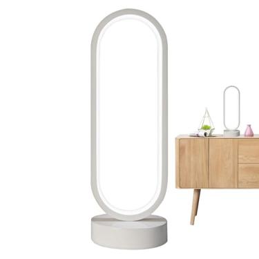 Imagem de Luminária Moderna De Cabeceira,Luminária De Mesa Oval Regulável | Iluminação para Leitura LED Decorativa Ajustável para Secretária, Hotel, Café, Penteadeira, Estante, Berçário e