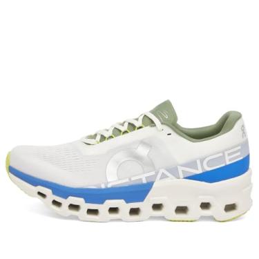 Imagem de On Cloudmonster Tênis masculino, Branco/lápis-lazúli, 38