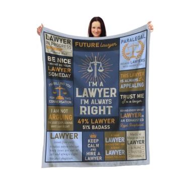 Imagem de Manta divertida para advogados - manta de citação jurídica para advogados paralegais assistentes jurídicos - presente bem-humorado para graduados em direito que praticam advogados e futuros