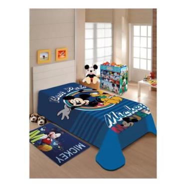 Imagem de Cobertor Infantil Raschel 1,50x2,00 Mickey Best Pals Macio e Quentinho