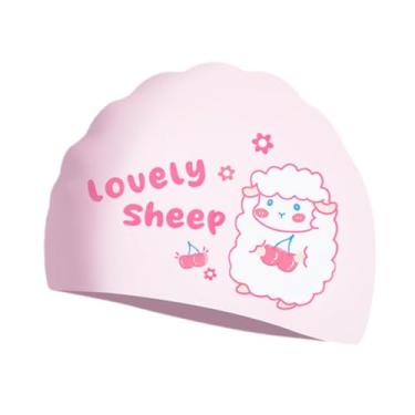 Imagem de YIJU Touca de natação infantil, touca de banho para meninas, meninos e adolescentes, chapéu de natação flexível à prova d'água para esportes aquáticos