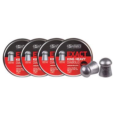 Imagem de JSB 546498-300 Match Diabolo Exact King MKII Heavy .25 Cal, 33.95 Grains, Domed, 300ct, 4 Pack
