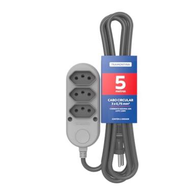 Imagem de Tramontina Extensão Múltipla 3 Tomadas 2P+T 10 A 250 V 5 m