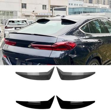 Imagem de Spoiler de teto traseiro asa do porta-malas compatível com X6 G06 2019+ kit de carroceria acessórios para carro (preto brilhante)