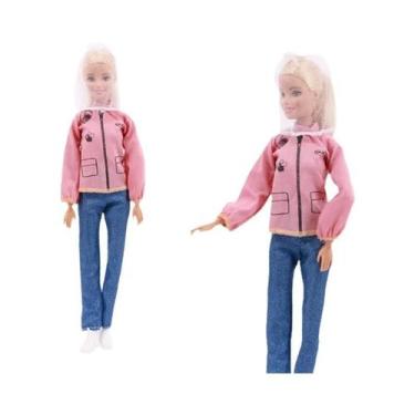 Imagem de Conjunto De Roupas De Boneca Barbie De 11,8 Polegadas, Camiseta, Jaque