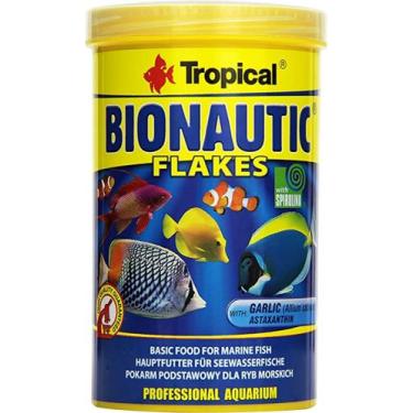 Imagem de Ração Tropical Bionautic Flakes Peixes Marinhos Flocos 20g