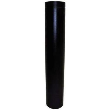 Imagem de Cano 150mm para Churrasqueira e Lareira - Preto 100cm - Brasileña
