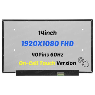 Imagem de WARWOLFTEAM Tela compatível com Lenovo IP Slim 3 Chrome 14M868 Tipo 82XJ 82XJ0000US 35.6 cm 1920X1080 FHD 40 pinos 60Hz LCD LED Screen Display Panel 5D11D69019 SD11J53862(On-Cell Touch)