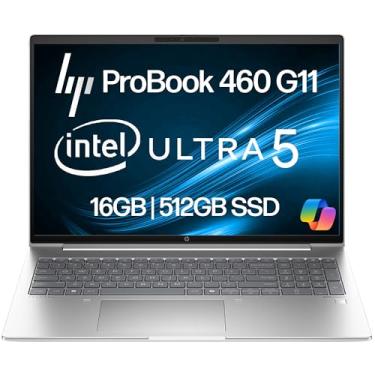 Imagem de HP ProBook 460 G11 Business Laptop 40.6 cm FHD+ Display, Intel Core Ultra 5 125U (Beats i7-1355U), 16GB DDR5 RAM, 512GB NVMe, Wi-Fi 6E, RJ-45, Webcam, teclado retroiluminado, Win 11 Pro - Pike Silver