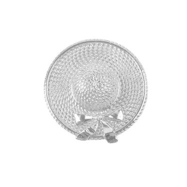 Imagem de Broche de chapéu de laço elegante para mulheres chapéu de palha de metal vintage alfinetes de lapela clássicos acessórios de escritório para festa de casamento clipe de corpete para casaco, vestido