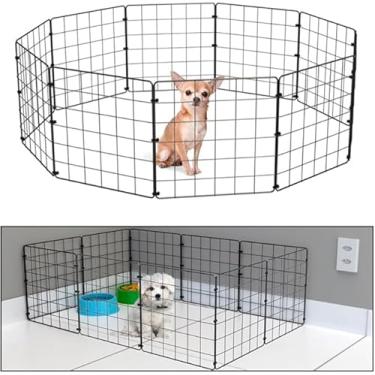 Imagem de Cercado P/Pet Em Tela Aramada Cercadinho Para Cachorro 10 Telas