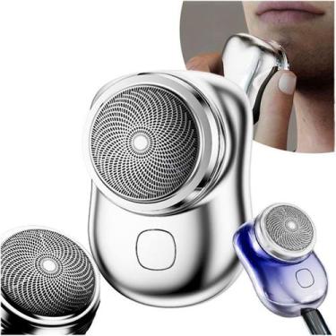 Imagem de Mini Barbeador Elétrico Portátil Prova D'água Recarregável - King