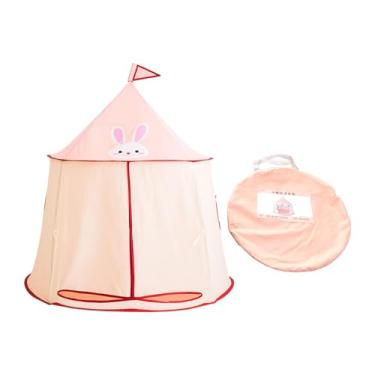 Imagem de Amagogo Barraca infantil, tenda dobrável, crianças criativas jogam barraca, crianças Castle Playhouse para carnavais, playgrounds, crianças, meninas meninas, Rosa