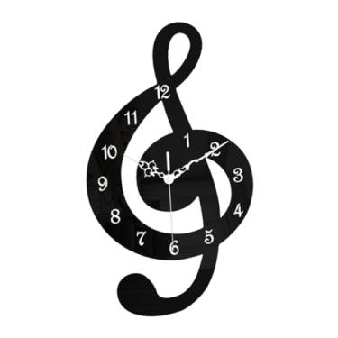 Imagem de Generic Relógio de Parede com Música, Movimento Silencioso, Acrílico, Relógio para Banheiro E Quarto Infantil, 30cm x 17cm