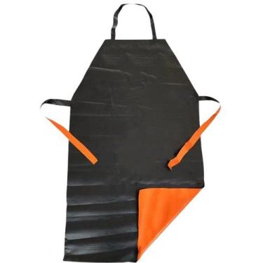 Imagem de Avental Proteção Quimica PVC Tevira KP1000 Dupla face Laranja Preto Pl