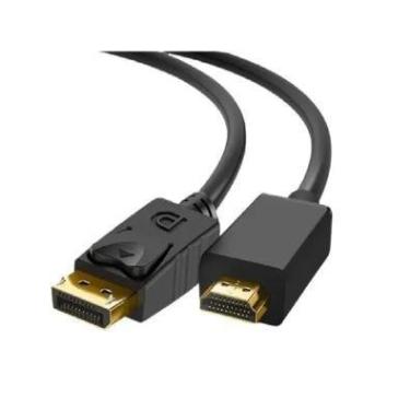 Imagem de Cabo Displayport Macho X HDMI Macho Gold 4k 1,80mts Tebera