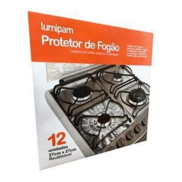 Imagem de Protetor De Fogão 27cm X 27cm Reutilizavel 12 Unidades - lumipam
