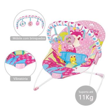 Imagem de Cadeira de Descanso Infantil Vibratória Carnaval Mastela Até 11 kg, Ro