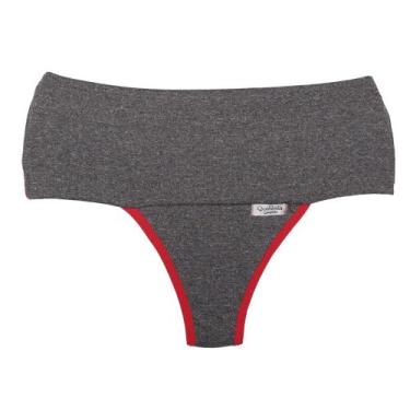 Imagem de Kit 3 Calcinhas De Compressão Cós Alto Duplo Fitness Segura Barriga At