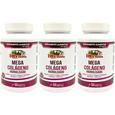 Imagem de Kit 3 Mega Colágeno - Colágeno Tipo 2 + Colágeno Hidrolisado + Vitamin