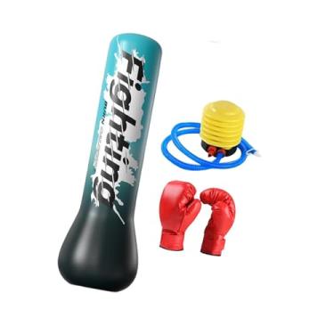 Imagem de Dynwave Brinquedo de pancadas inflável, 59 polegadas, para meninos e meninas em boxe e karatê, com Luvas