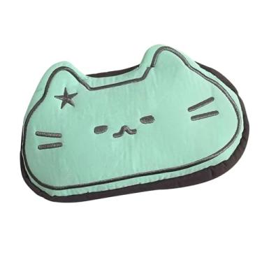 Imagem de ＫＬＫＣＭＳ Estojo de lápis de gato fofo, bolsa de maquiagem, cosméticos, material escolar macio, organizador de papelaria para crianças/adultos, estudantes, Azul