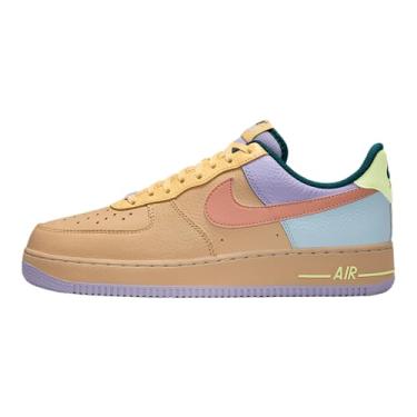 Imagem de Nike Tênis masculino Air Force 1 '07 (IB4493-252, gergelim/hortênsias/amarelo macio/ágata damasco), Sésamo/hortênsias/amarelo macio/ágata damasco, 44