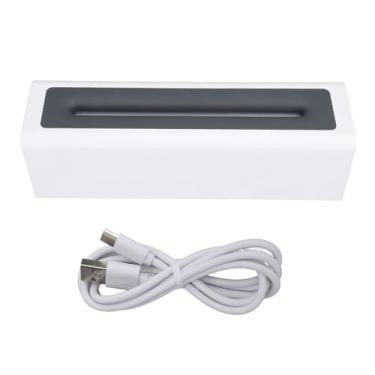 Imagem de Umidificador de terapia do difusor de óleo essencial com efeito de chama realista 150 ml grande tanque de água USB alimentado para relaxamento do escritório em casa material (Branco)