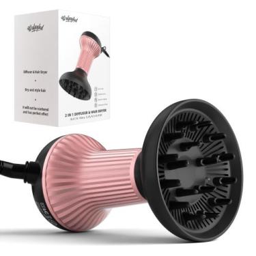 Imagem de Secador de cabelo difusor WUFAYHD Professional 2 em 1 Ionic Ceramic