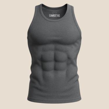 Imagem de Regata Dry Fit Lisa Camiseta Masculina Academia Treino Top - Labela Fi