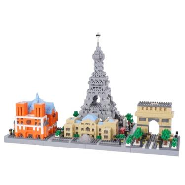 Imagem de Geniteen Micro Building Blocks, Architecture Model Paris Skyline Micro Mini Building Block Set 2462 PCS Collection Building Toys