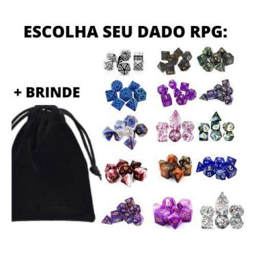 Imagem de Conjunto De Dados Rpg De Mesa Modelo D&d D4 D6 D8 D10 D20 - atelie, Op