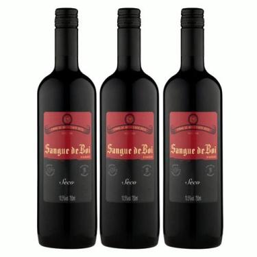 Imagem de Kit 3 Vinho Tinto Seco Sangue de Boi 750ml - Serra Gaúcha